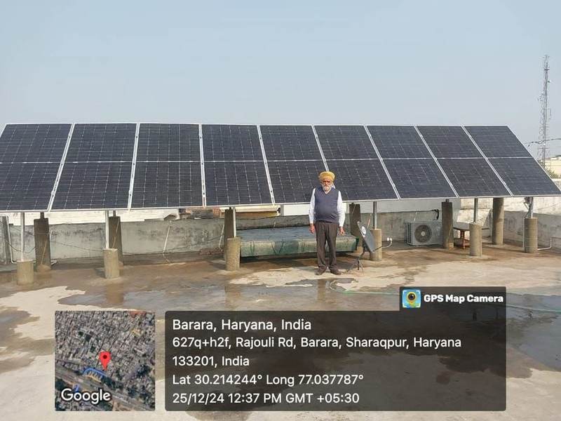 Happy Customer — Completed installation · Barara, Haryana · Dec 2024
